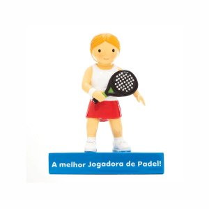 Angela Pinheiro Decoração Boneco Profissões Little Drops Of Water A Melhor Jogadora de Padel