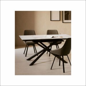 Angela Pinheiro Decoração Mesa Porcelânico Branco 2